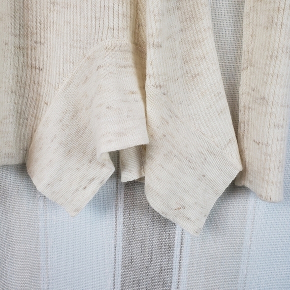 Anthropologie Sleeping on Snow Turtleneck Wool Linen Sweater Cream Size Small - Picture 7 of 8